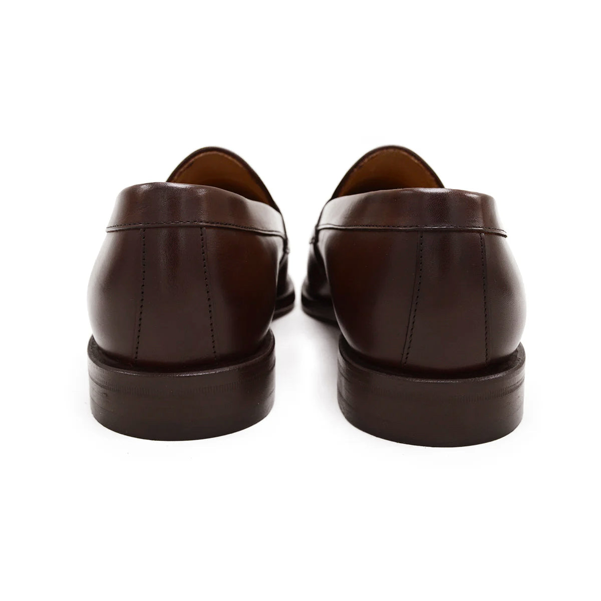 Berwick 1707 Brown leather loafer shoe on a white background