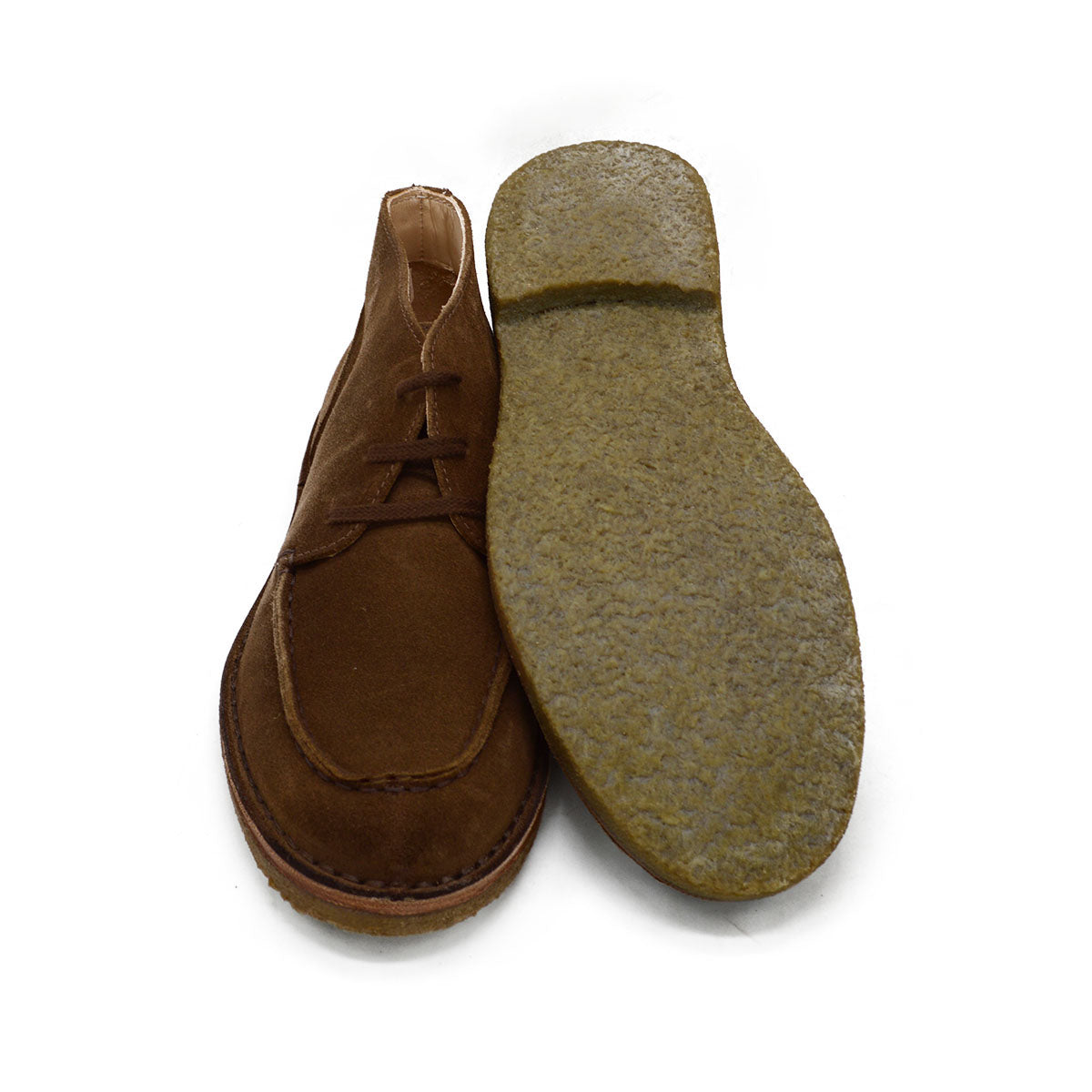 A brown Astorflex Dukeflex boot with a lace-up closure, made of vegetable-tanned calf leather.