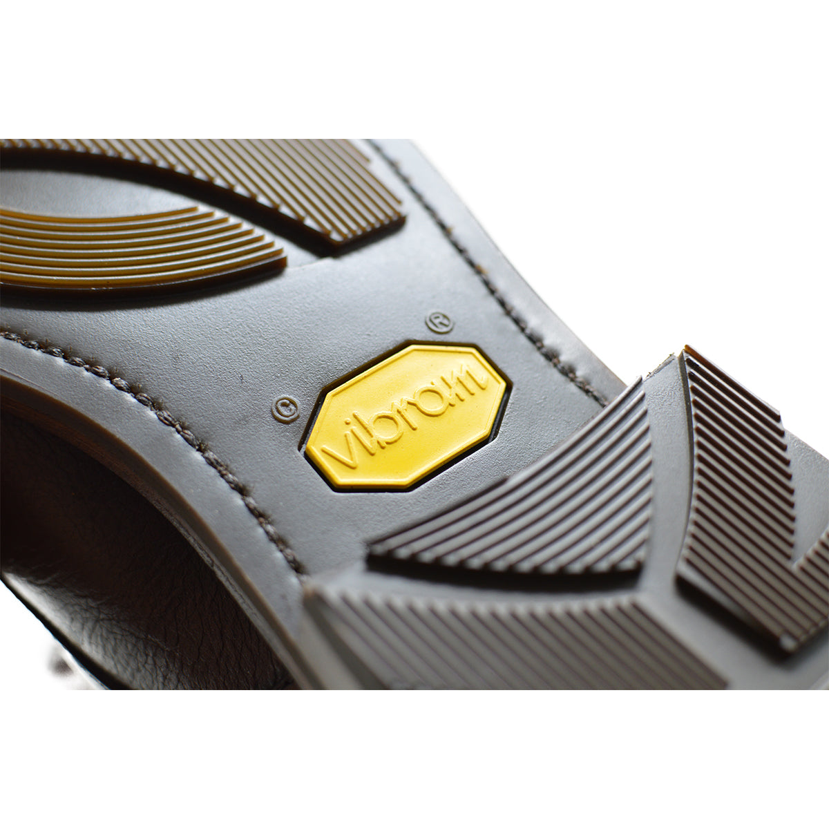 Berwick 1707 Brown Kudu leather boot with laces and Vibram rubber sole on a white background