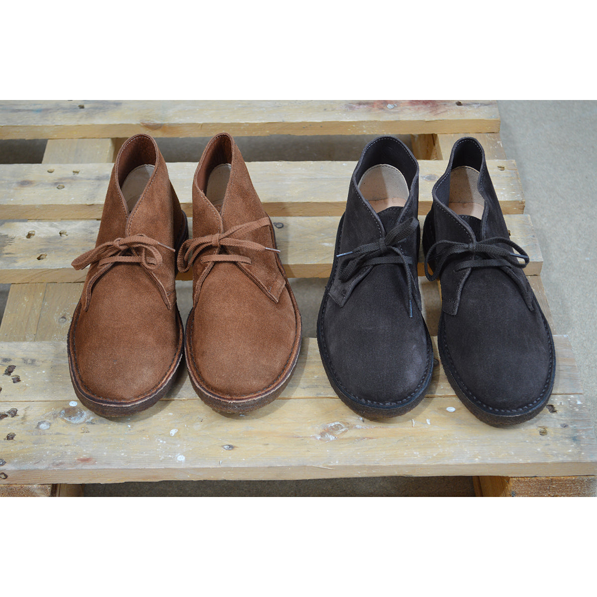 A brown Astorflex Montflex unlined boot with a lace-up closure, made from reverse suede, showcasing the natural rubber sole.
