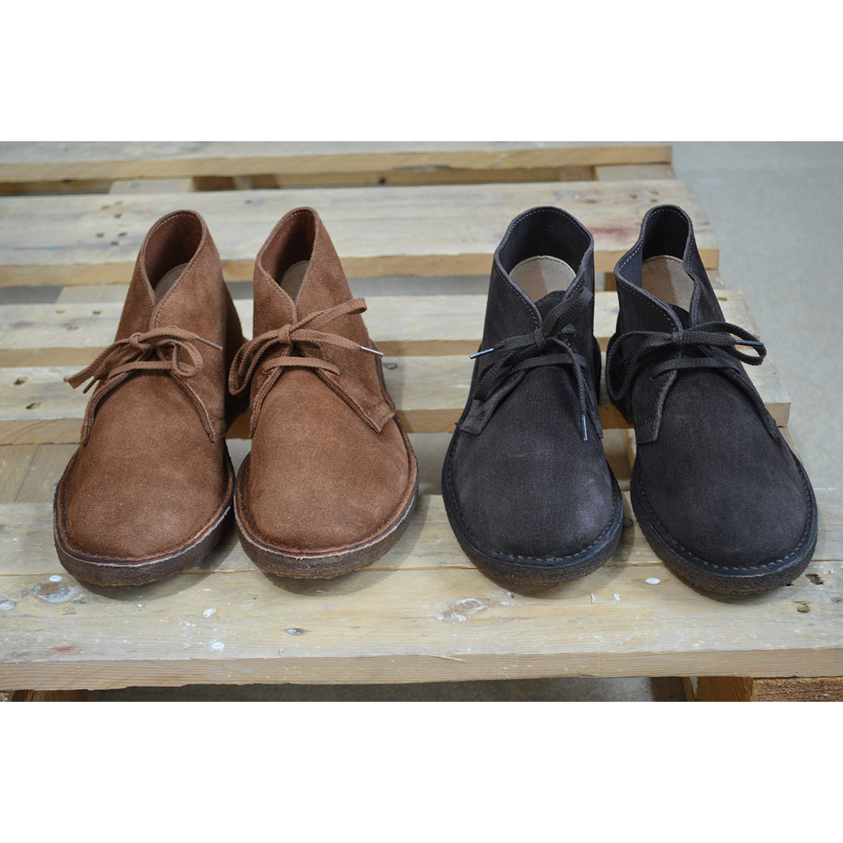A brown Astorflex Montflex unlined boot with a lace-up closure, made from reverse suede, showcasing the natural rubber sole.