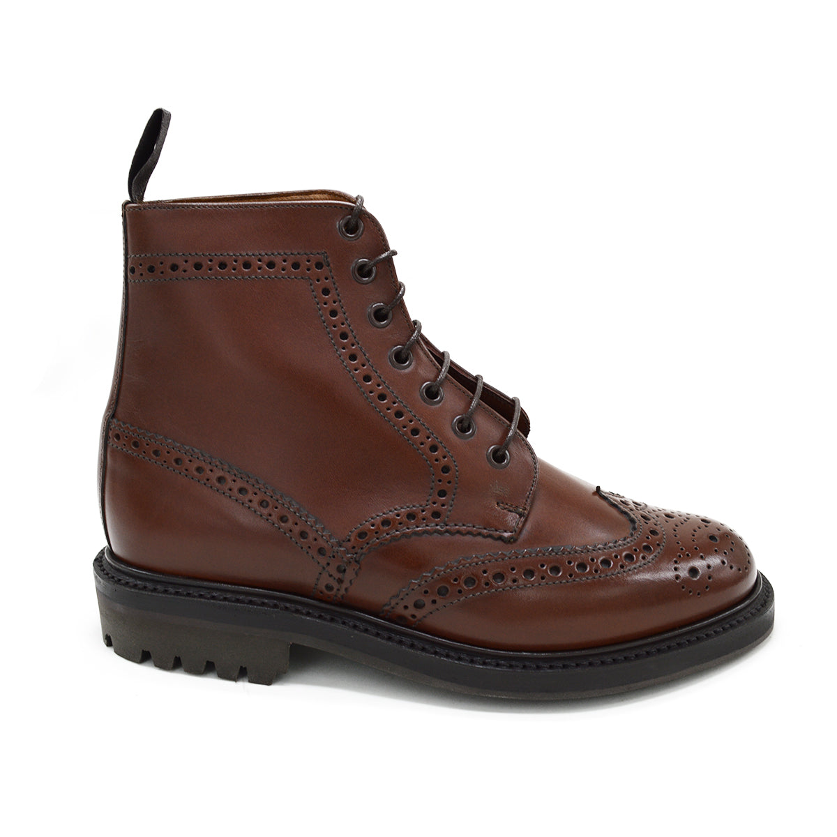 Sanders Cheltenham Brown Brogue Boot A Fine Pair of Shoes