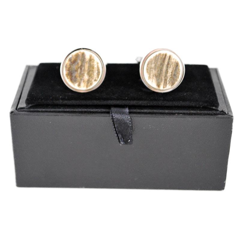 Round oxhorn cufflinks