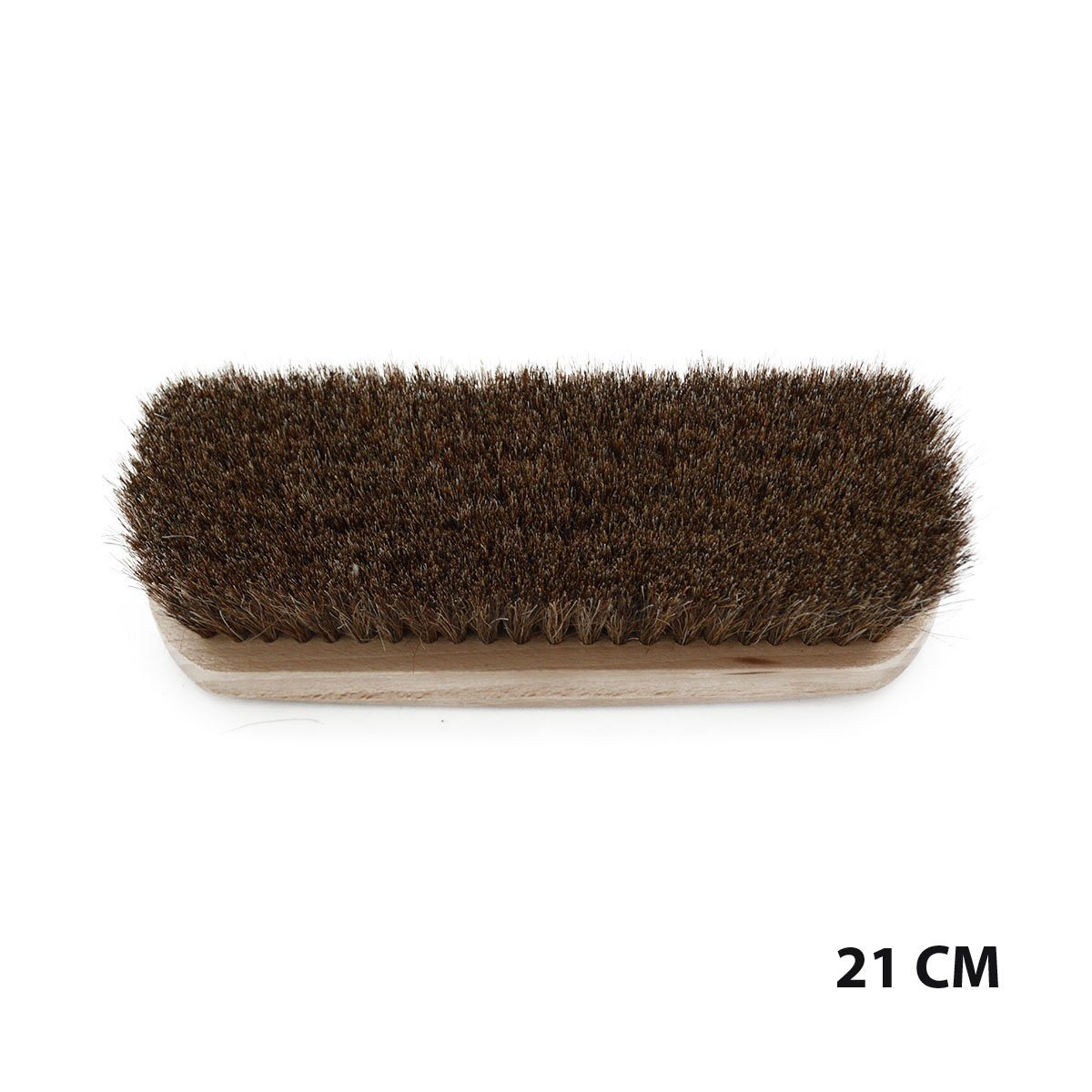 21cm Saphir brand horsehair brushe with varnished beechwood handles and natural brown bristles