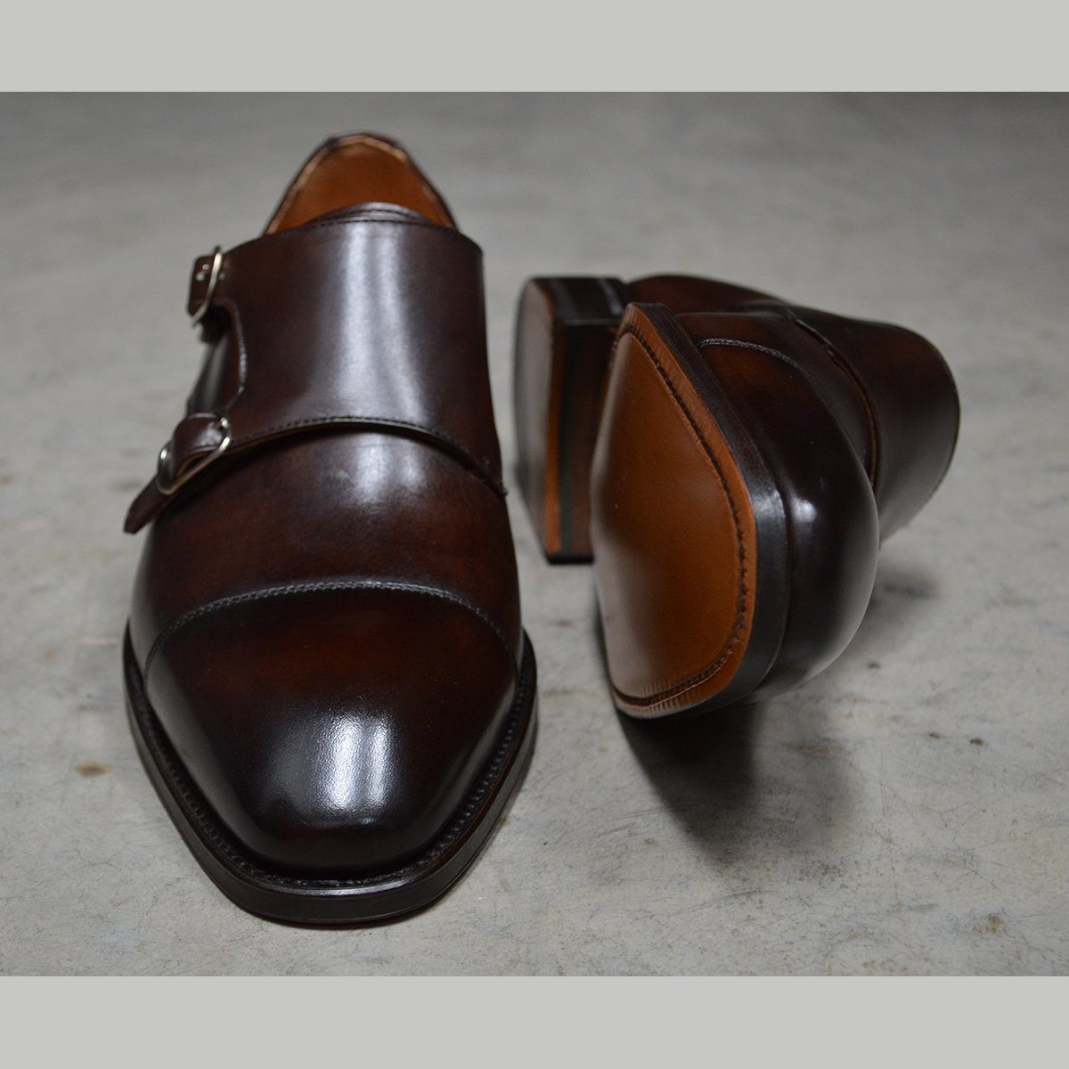 Berwick 1707 Double Monk Moka Dark Brown | Goodyear Welted | A