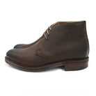 Berwick 1707 Waxy Brown leather chukka boot on a white background