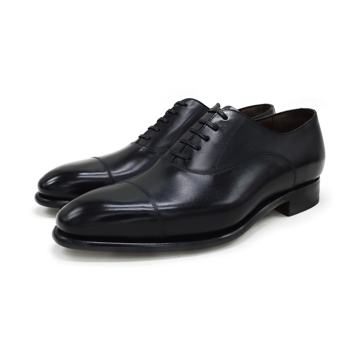 Carlos Santos Straight Cap Oxford (1120)- Black – A Fine Pair of Shoes