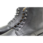 Berwick 1707 Black Kudu leather boot with laces and Vibram rubber sole on a white background
