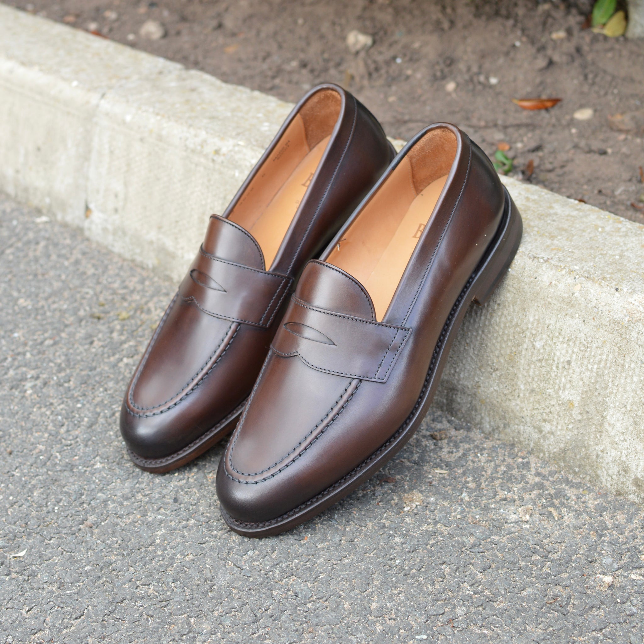 Berwick 1707 5111 Dark Brown　39 Berwick 1707 Dark Brown Penny Loafers | Goodyear Welted | A Fine