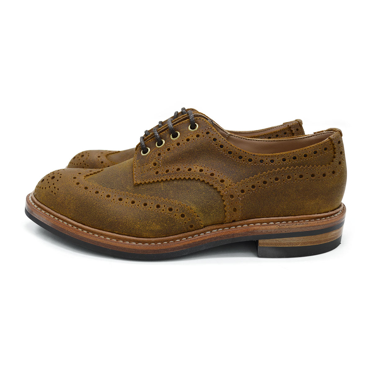 tricker's green brogues