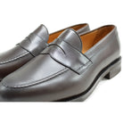 Berwick 1707 Brown leather loafer shoe on a white background