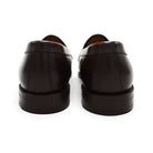 A dark brown Berwick 1707 Penny Loafer with a closed toe and loafers style heel, displayed on a white background.