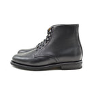 Berwick 1707 Black Kudu leather boot with laces and Vibram rubber sole on a white background
