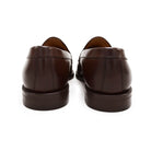 Berwick 1707 Brown leather loafer shoe on a white background