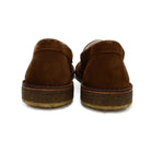 A brown Astorflex Sadelflex Loafer with soft suede upper and crepe rubber sole