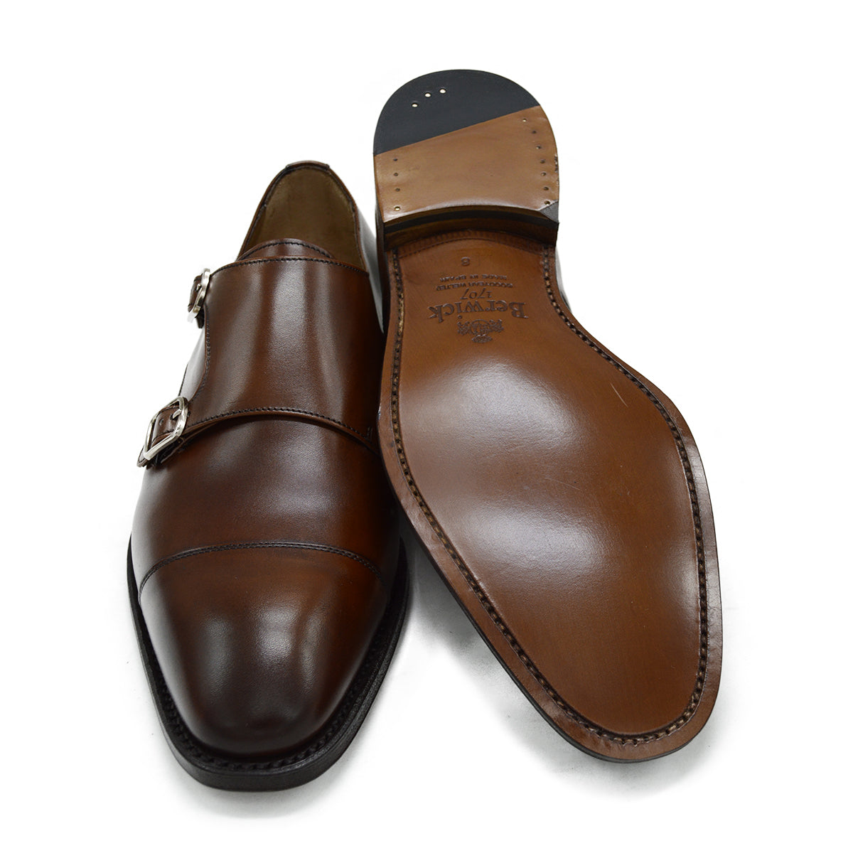 Berwick 1707 Double Monk (5212) Medio (Brown) – A Fine Pair of Shoes