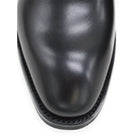 A black Berwick 1707 Wholecut Oxford shoe made from box calf leather with a lace-up closure and a round toe.