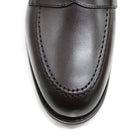 Berwick 1707 Brown leather loafer shoe on a white background