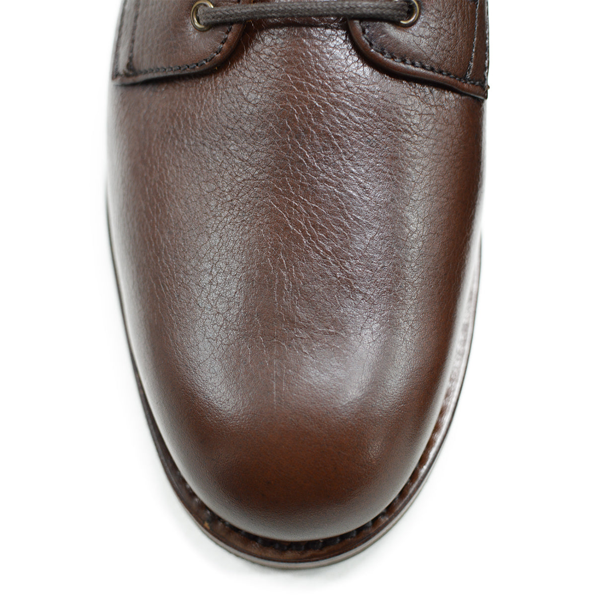 Berwick 1707 Brown Kudu leather boot with laces and Vibram rubber sole on a white background