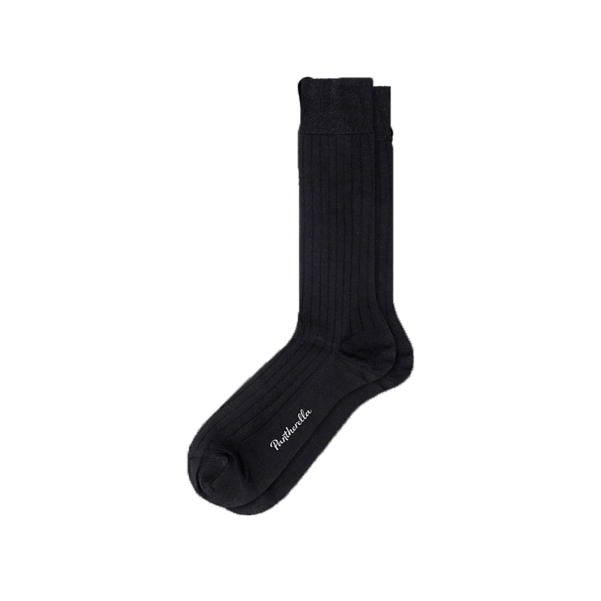 black dress sock Pantherella Asberley Luxury Silk Socks Black | British Made Silk Socks
