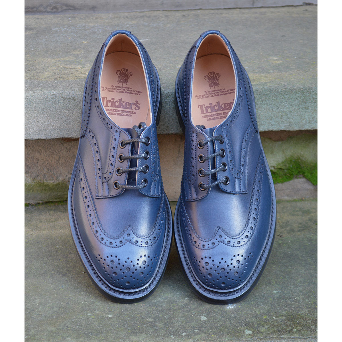 Trickers BOURTON Commando -Navy MC – A Fine Pair of Shoes