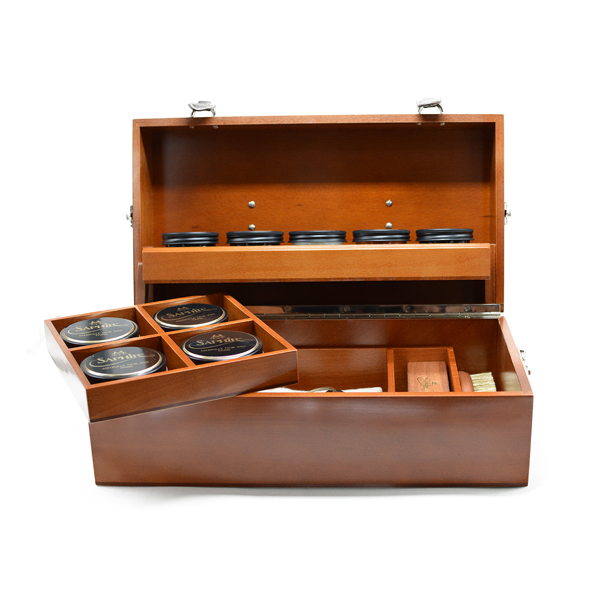 Saphir Intendant Valet Box Rosewood | Luxury Shoe Care Kit | A