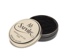 A tin of Saphir Medaille D'Or Mirror Gloss Wax Polish with the brand's logo and product name displayed on the lid.