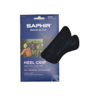 Saphir heel grip packaging with black heel grips on a white background