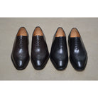 A Berwick 1707 moka brown & black wholecut Oxford brogue shoes with a goodyear welted leather sole, last week, and a smooth finish.