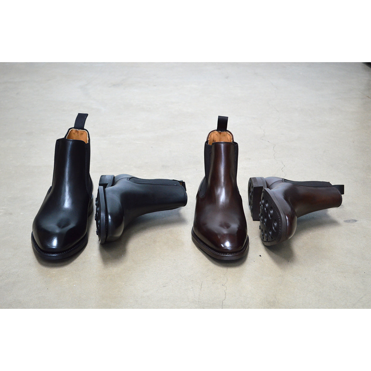 A Berwick 1707 black leather Chelsea boot with a side elastic panel and a low heel, displayed on a white background.