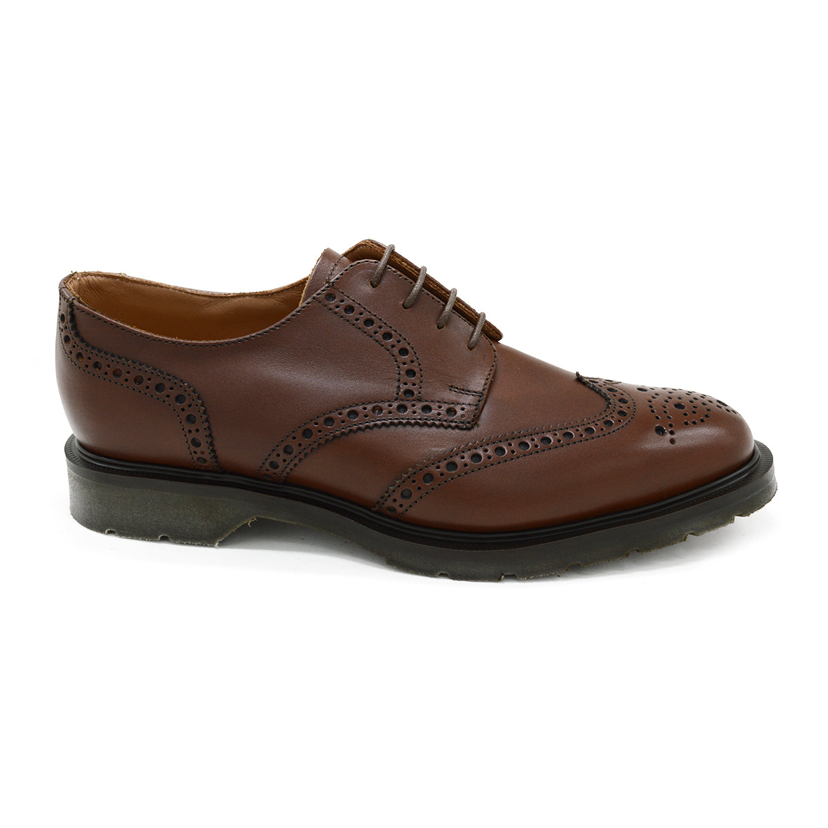 SOLOVAIR Premium Gibson Brogue Shoe Chestnut