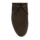 A Berwick 1707 dark brown suede Chukka boot with a round toe and low heel.