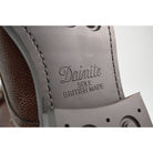 A Berwick 1707 dark brown, premium grain leather lace-up boot with a cap toe and a low heel & Dainite Sole
