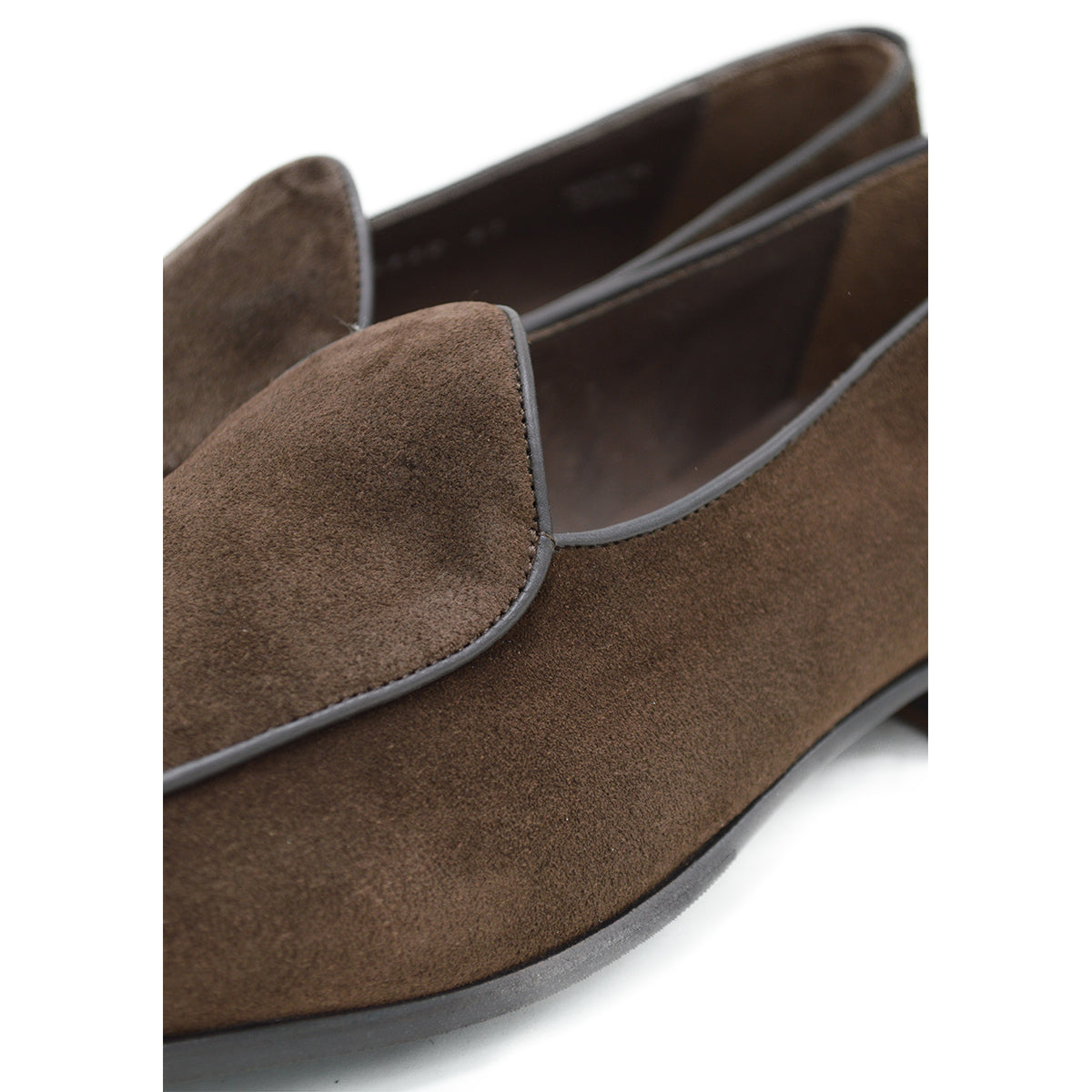 Brown Berwick 1707 Belgian suede loafer shoe on a white background