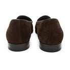 Brown Berwick 1707 Belgian suede loafer shoe on a white background