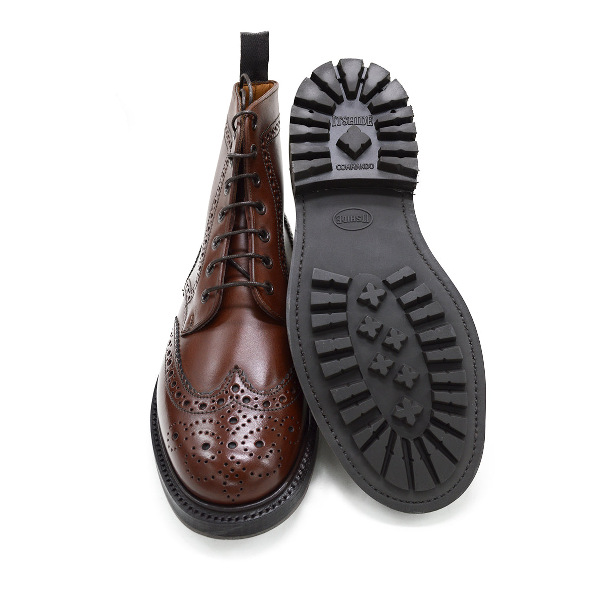 Sanders Cheltenham Brown Brogue Boot A Fine Pair of Shoes