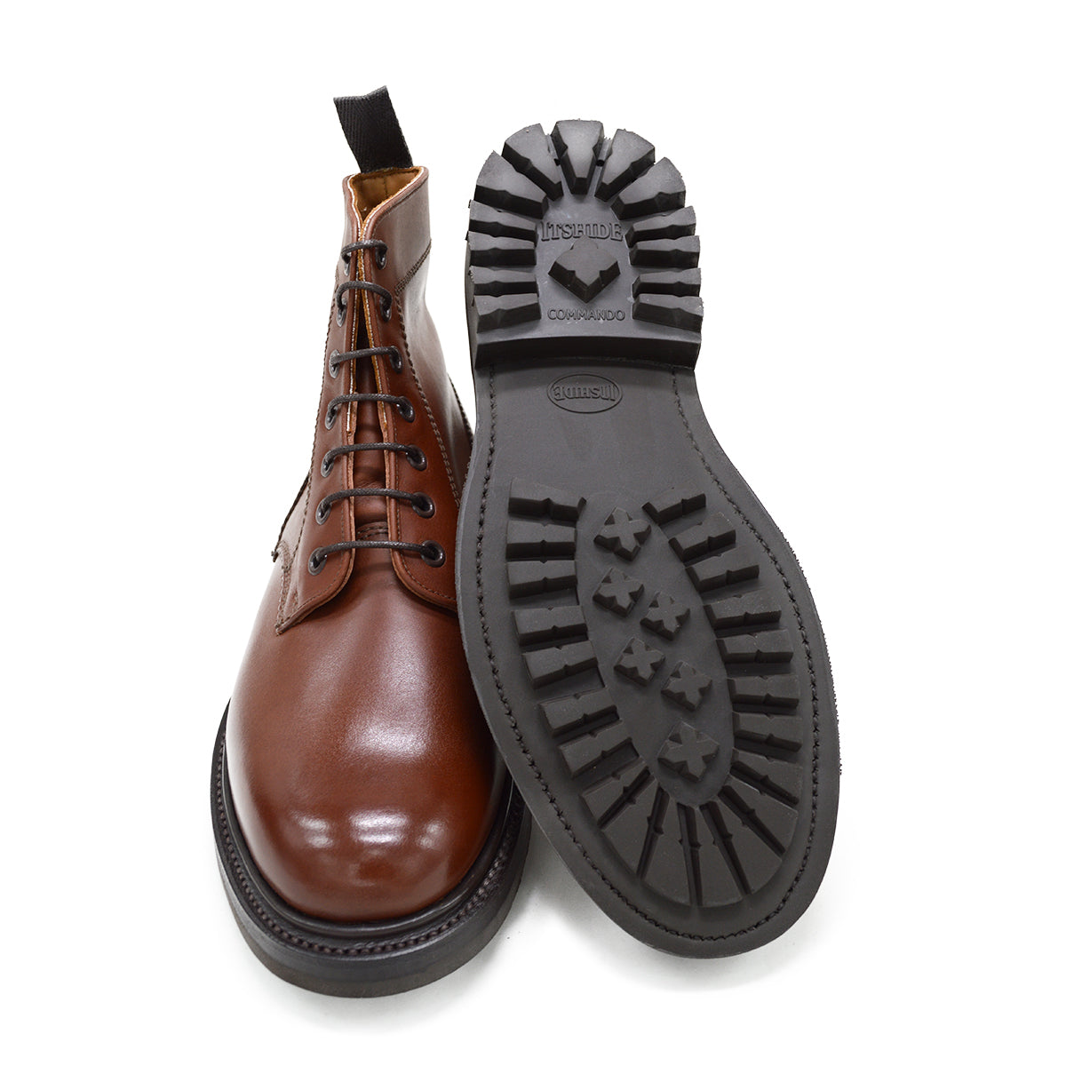 Sanders Kelso Brown Leather Derby Boot