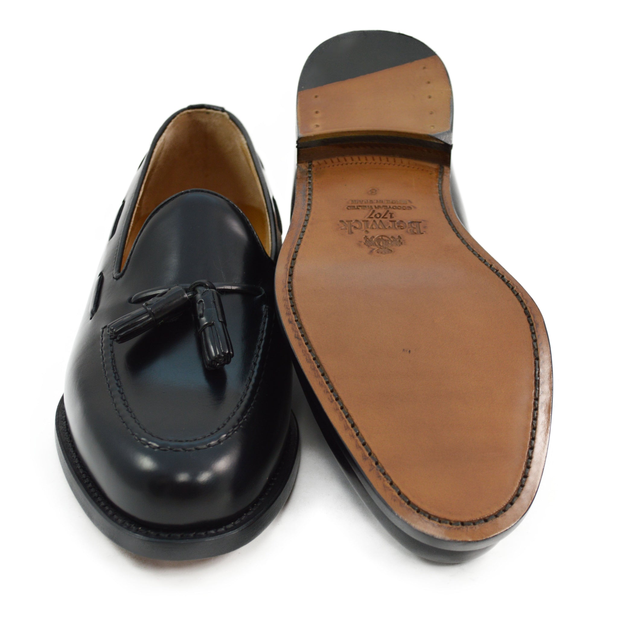 Berwick 1707 Tasselled Slip On (8491) Black Hi Shine – A