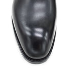 A Berwick 1707 black leather Chelsea boot with a side elastic panel and a low heel, displayed on a white background.