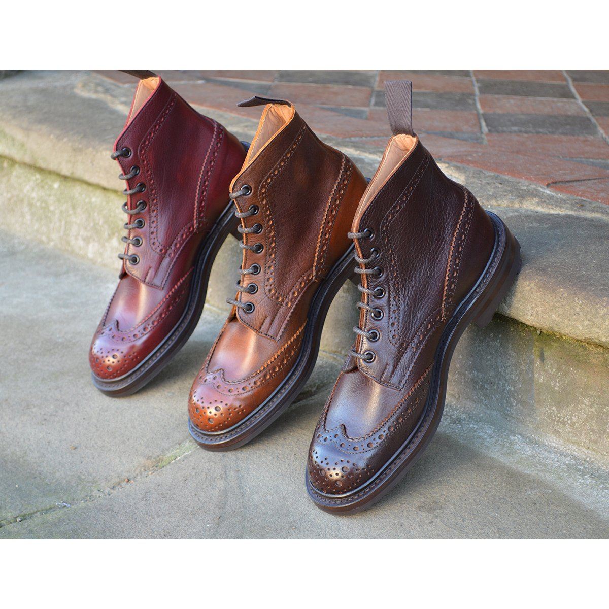 Shoe Trickers Stow Espresso Tricker's Stow Derby Boot In Brown Leather